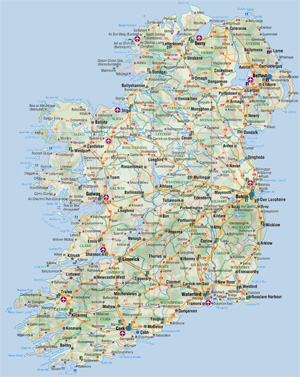 Map of Ireland (click for a larger version)