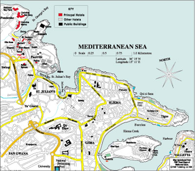 Map of Hotels